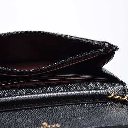 Chanel Caviar Quilted Wallet On Chain WOC Black 5 of 14