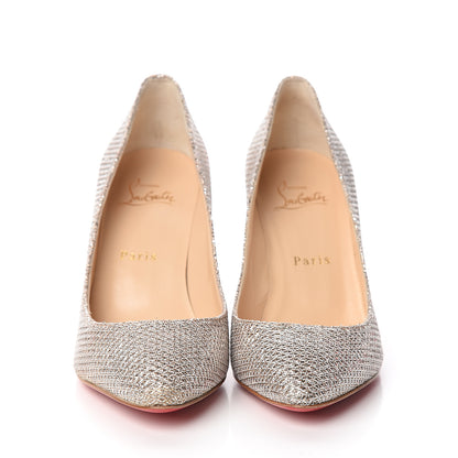 Christian Louboutin Glitter Diams Eloise 85 Pumps 37.5 Colombe 2 of 8