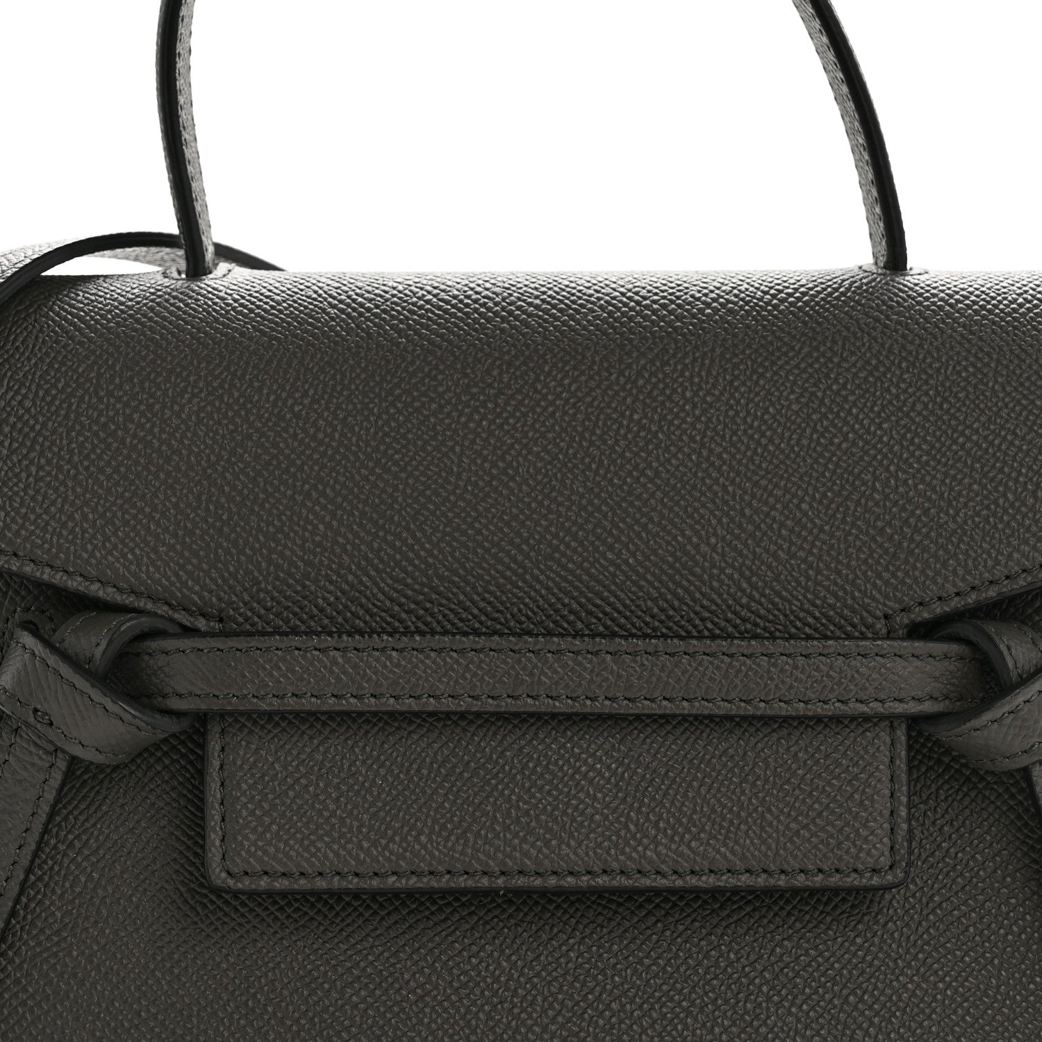 Celine Grained Calfskin Nano Belt Bag Grey 9 of 13