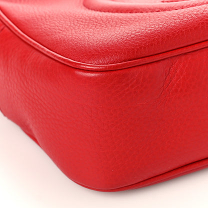 Gucci Pebbled Calfskin Small Soho Disco Bag Tabasco Red 8 of 9