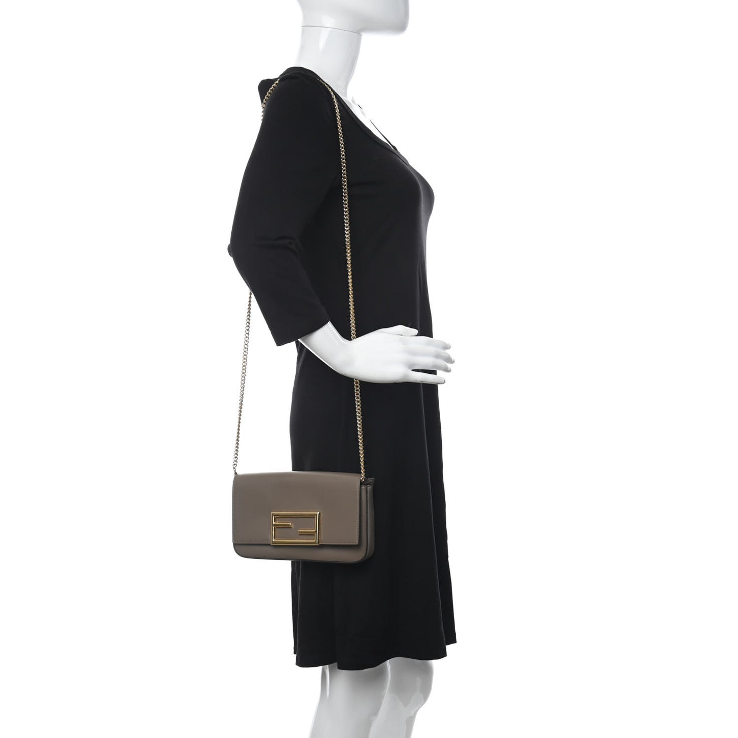 Vitello Palmellato Wallet on Chain with Pouches Tartufo