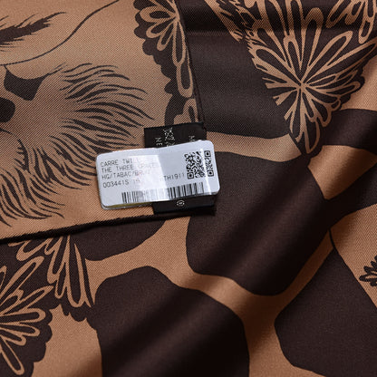Hermes Silk The Three Graces Scarf 90 Tabac Brun 4 of 5