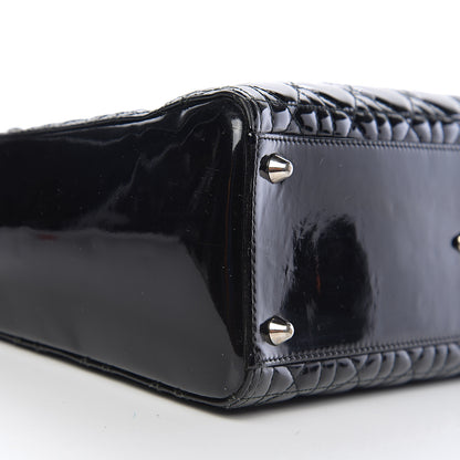 Christian Dior Patent Cannage Large Whipstitch Lady Dior Black 8 of 9