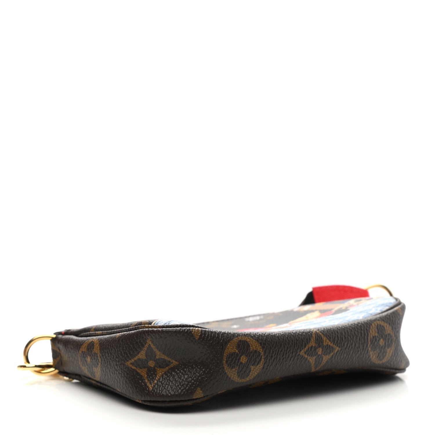 Louis Vuitton Monogram 2021 Christmas Animation London Mini Pochette Accessories Red 4 of 8