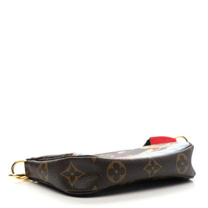 Louis Vuitton Monogram 2021 Christmas Animation London Mini Pochette Accessories Red 4 of 8