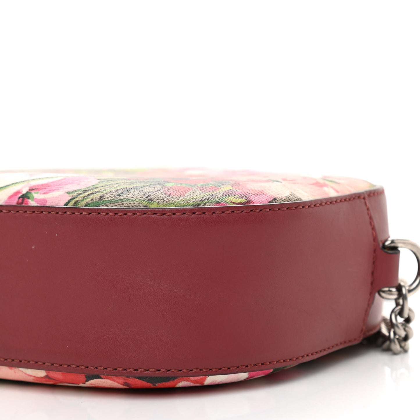 GG Supreme Monogram Blooms Mini Chain Shoulder Bag Beige Multicolor Dry Rose