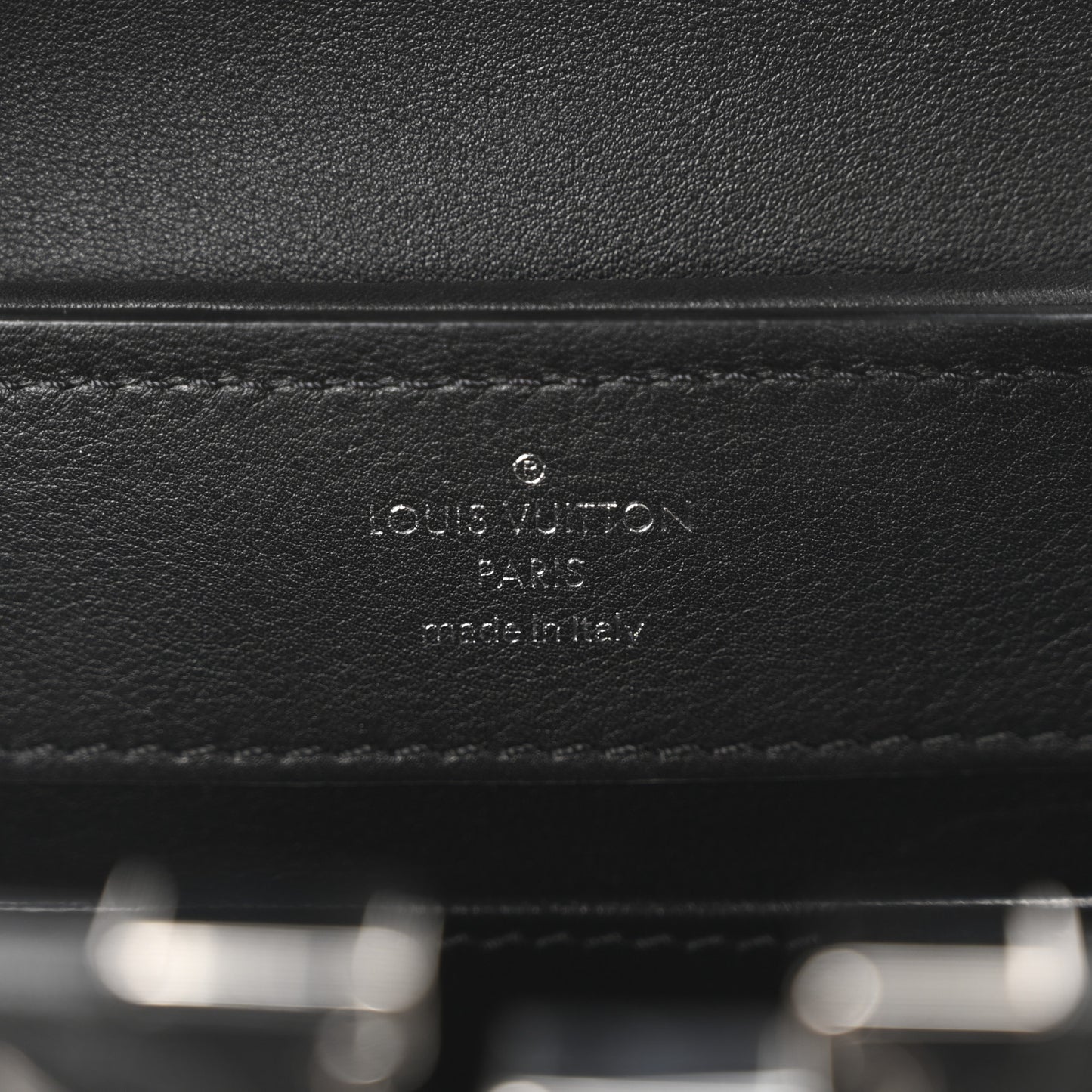 Calfskin Galaxi Sequin Mini Capucines Black