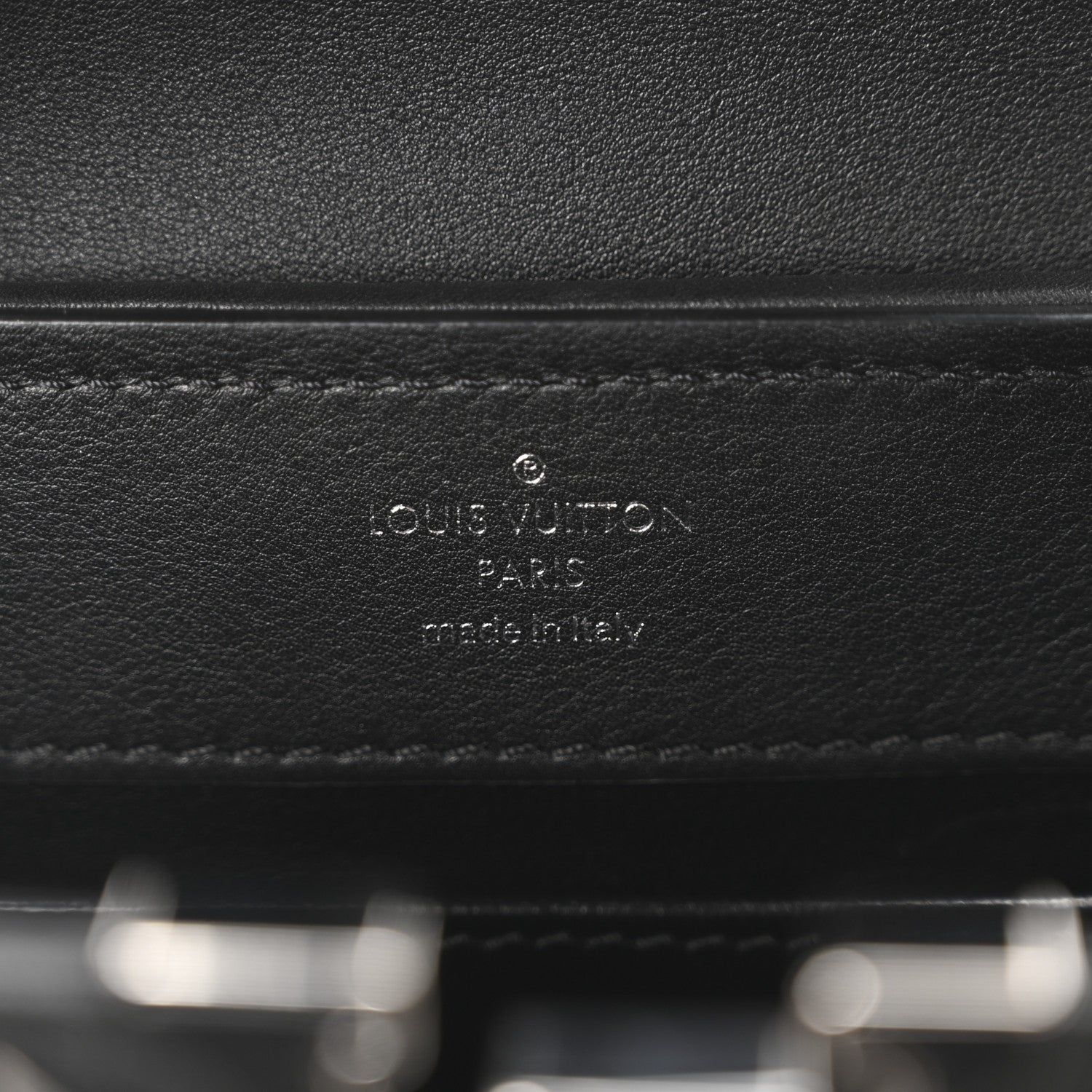 Louis Vuitton Calfskin Galaxi Sequin Mini Capucines Black 5 of 8