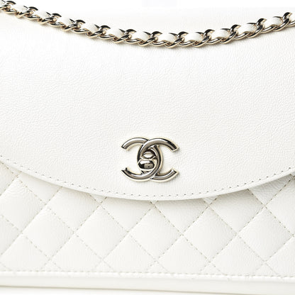 Chanel Iridescent Calfskin Smart Pocket Flap Bag White 10 of 11