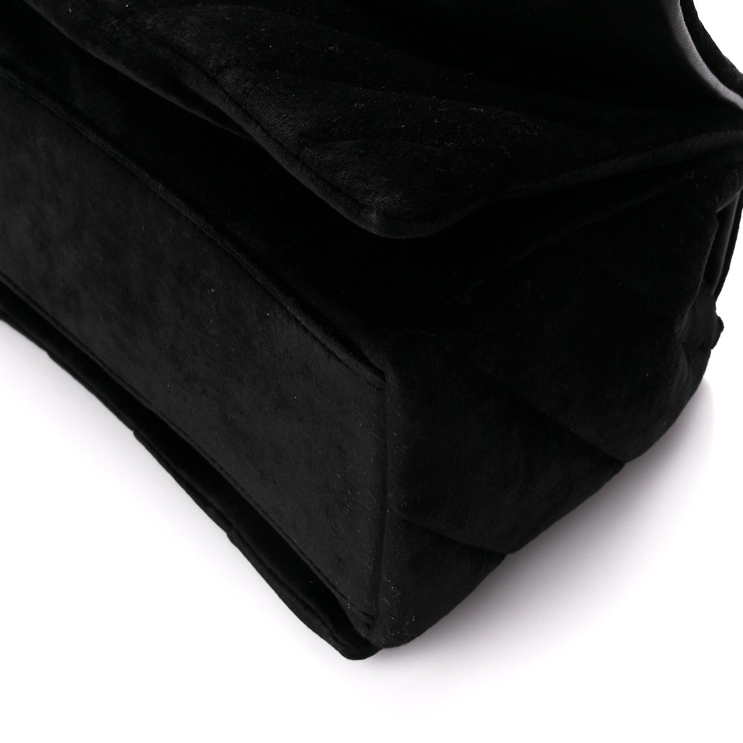 Balenciaga Crushed Velvet Quilted Medium Crush Chain Bag Black 10 of 10