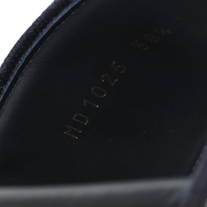 Christian Dior Canvas Embroidered Dway Mules Slide Sandals 38.5 Deep Blue 9 of 9