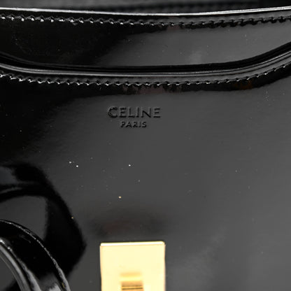 Celine Patent Calfskin Besace Small 16 Black 6 of 8