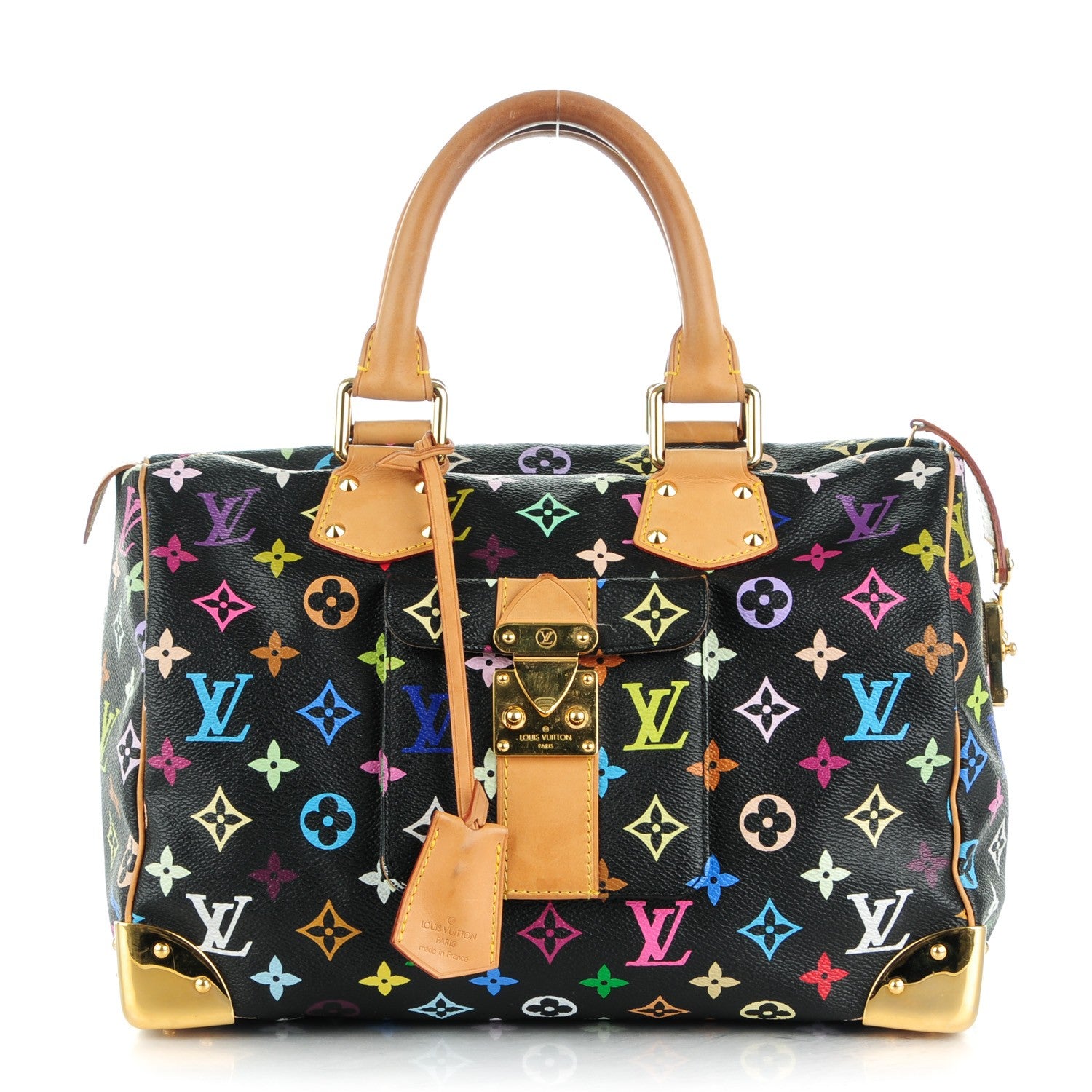 Louis Vuitton Monogram Multicolor Speedy 30 Black 1 of 8