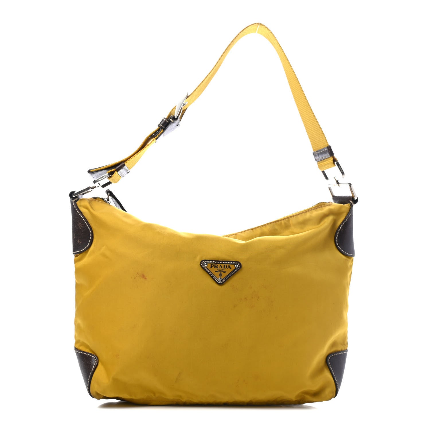 Prada Nylon Hobo Yellow 1 of 5