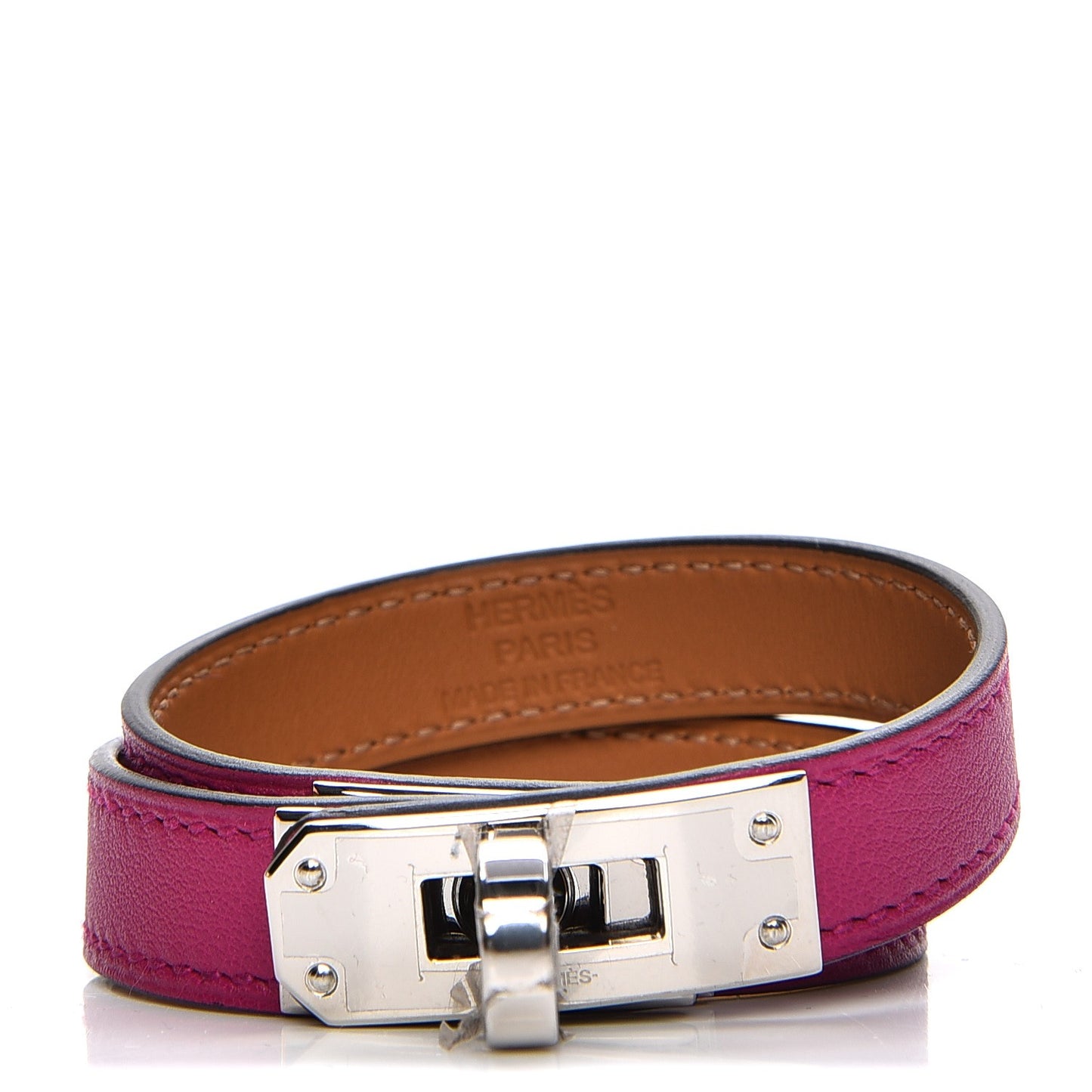 Swift Kelly Double Tour Bracelet S Rose Pourpre