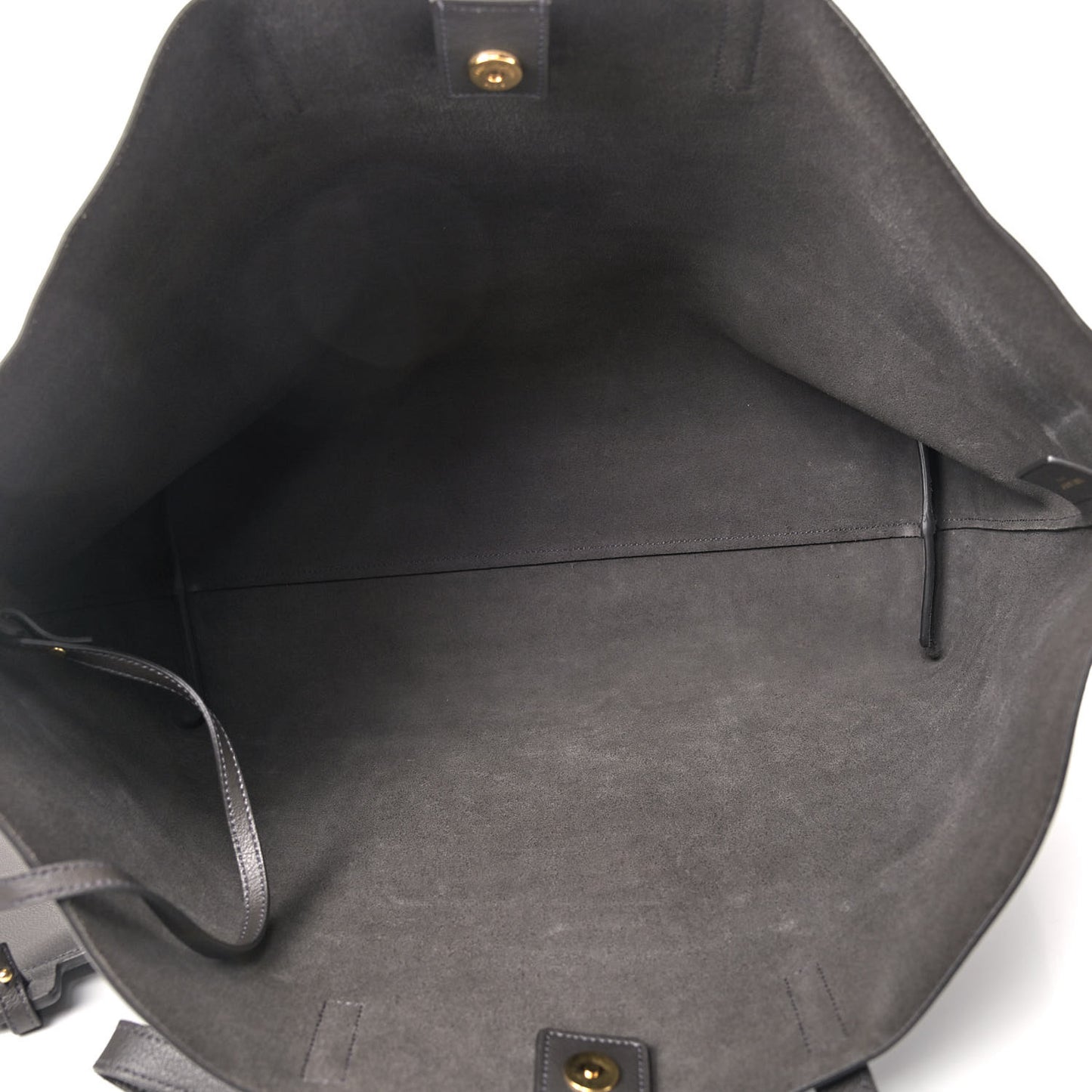 Calfskin Large Shopping Tote Dark Grey
