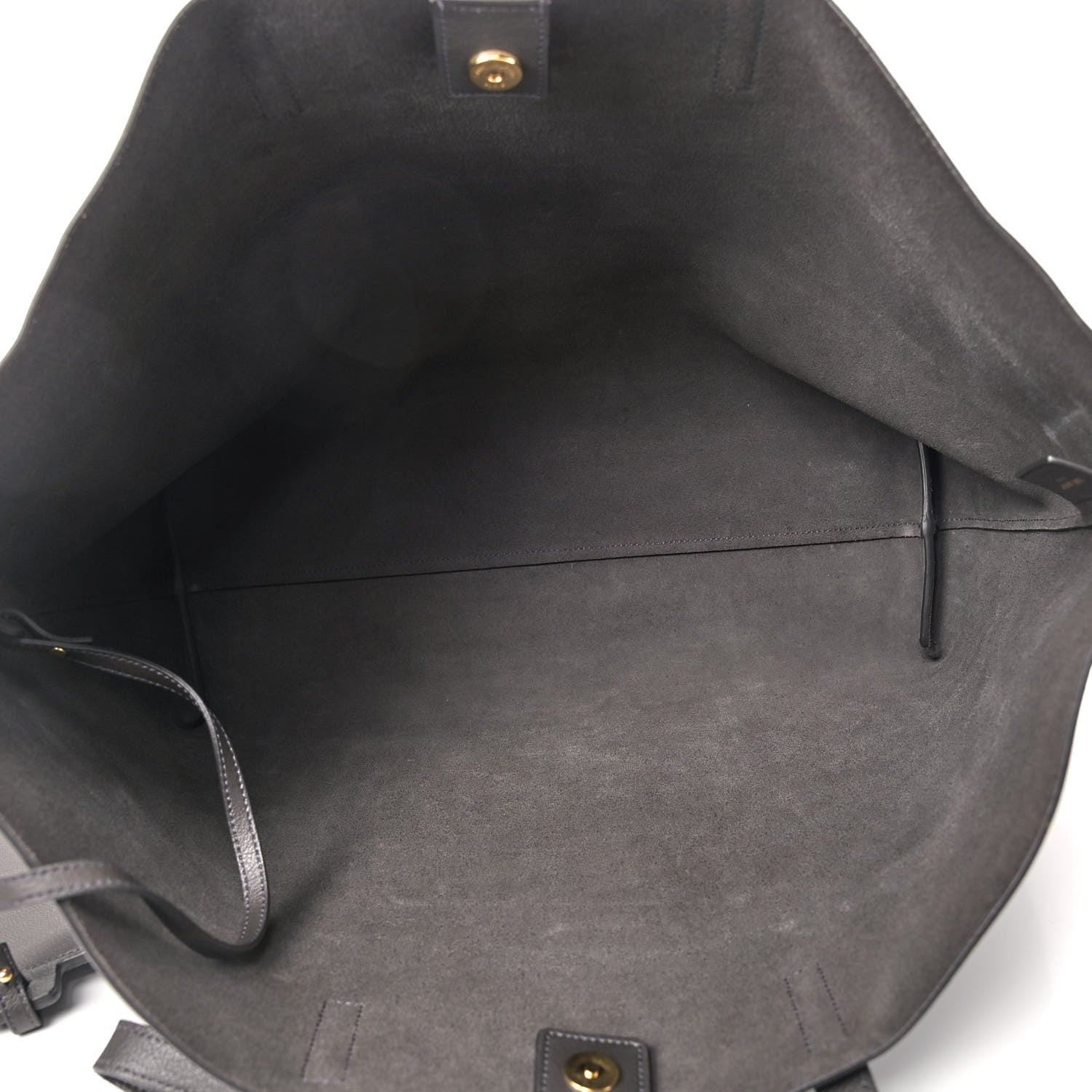Saint Laurent Calfskin Large Shopping Tote Dark Grey 6 of 10