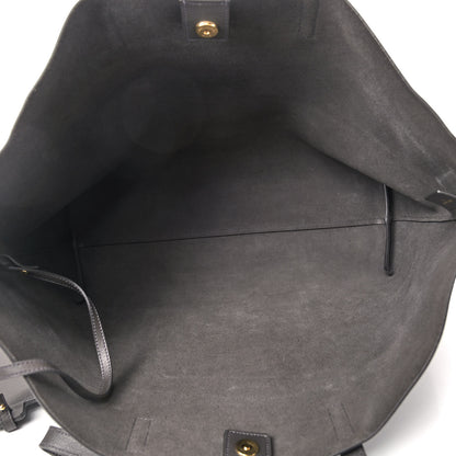 Saint Laurent Calfskin Large Shopping Tote Dark Grey 6 of 10