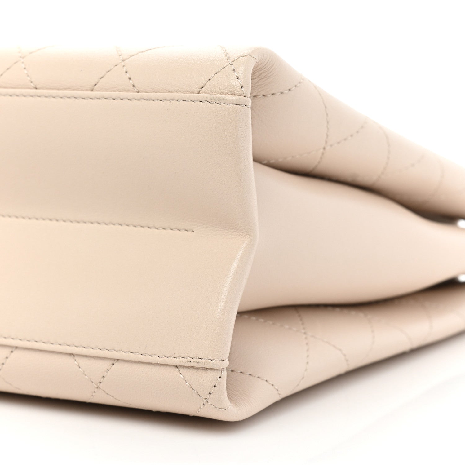 Chanel Lambskin Stitched Large Coco Luxe Tote White 8 of 10