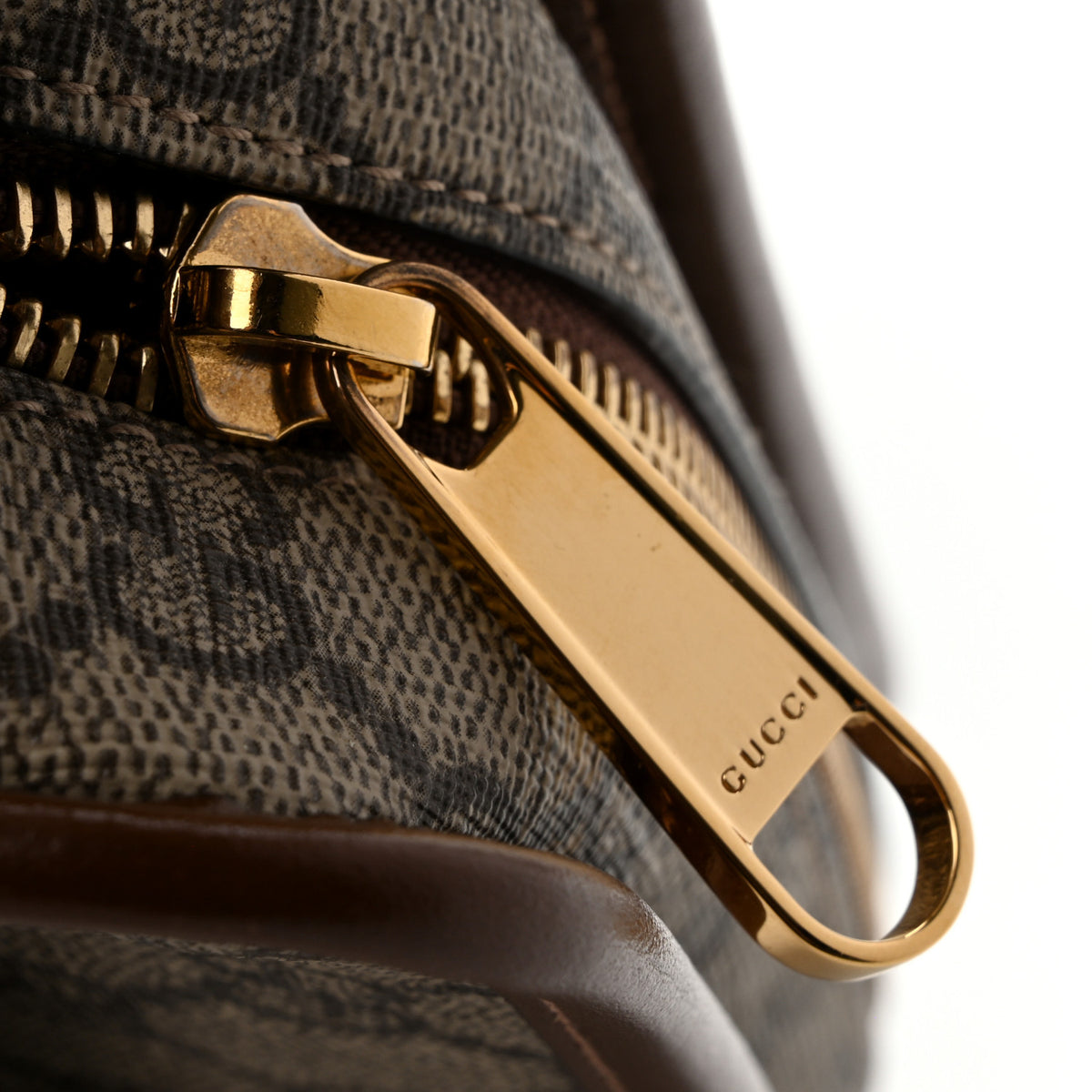 Gucci GG Supreme Monogram Azalea Calfskin Mini Retro Interlocking G Shoulder Bag Beige Ebony Brown Sugar 12 of 13