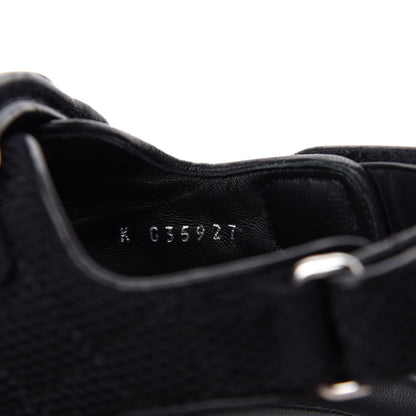 Chanel Fabric Velcro Dad Sandals 38 Black 10 of 11