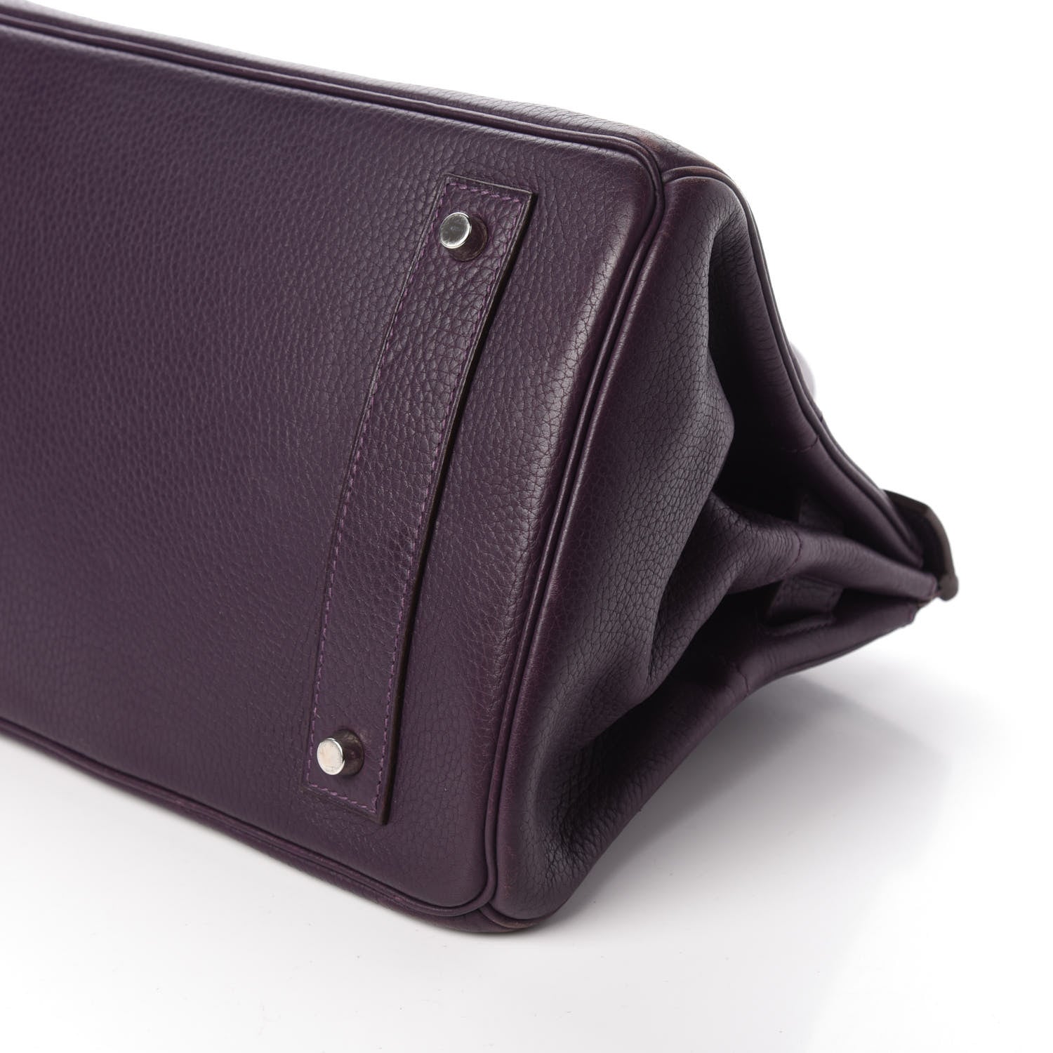 Hermes Taurillon Clemence JPG Birkin 42 Raisin 10 of 10