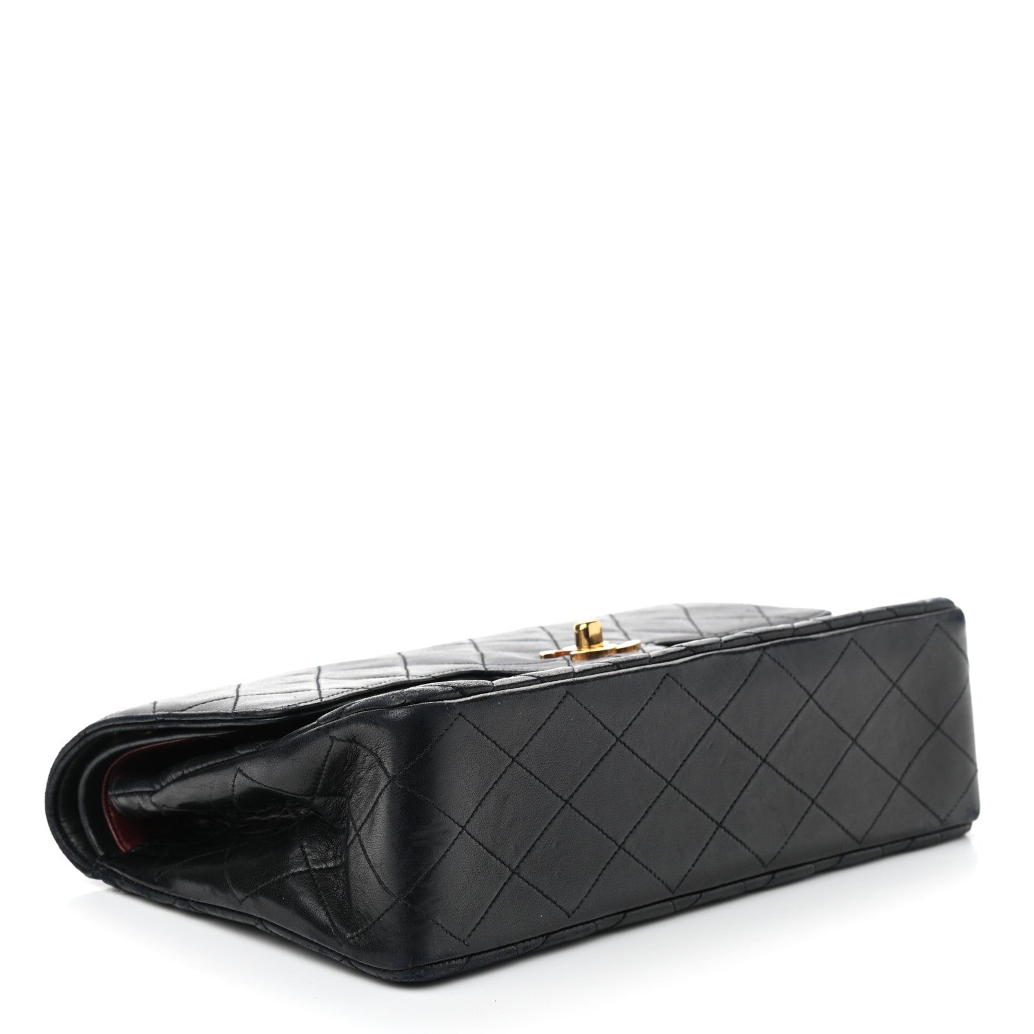 Chanel Lambskin Quilted Medium Double Flap Black 3 of 8