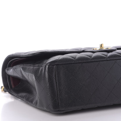Chanel Caviar Quilted Maxi Double Flap Black 6 of 9