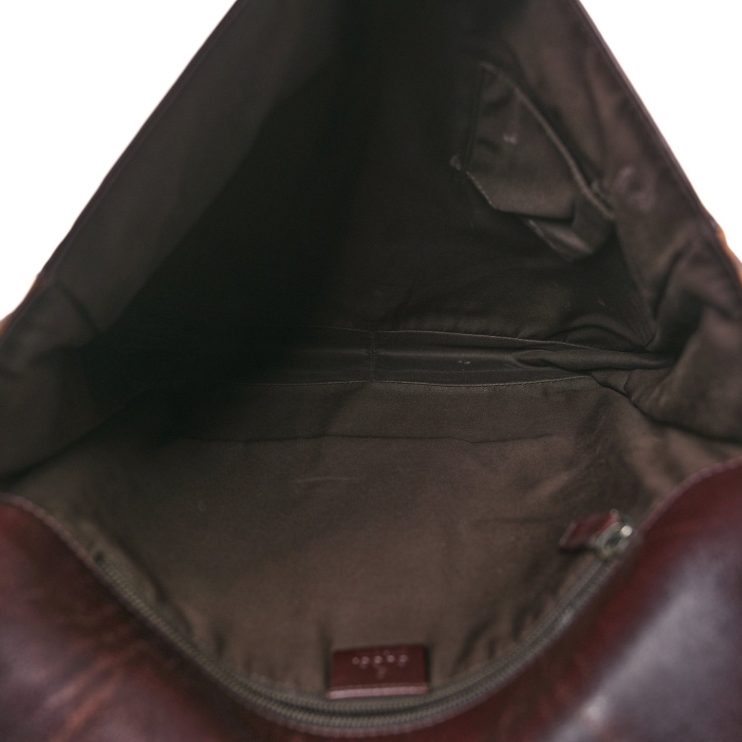 Guccissima Large Flap Messenger Bag Dark Brown