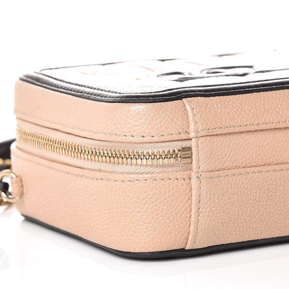 Chanel Caviar Quilted Small CC Filigree Vanity Case Beige Black 5 of 10