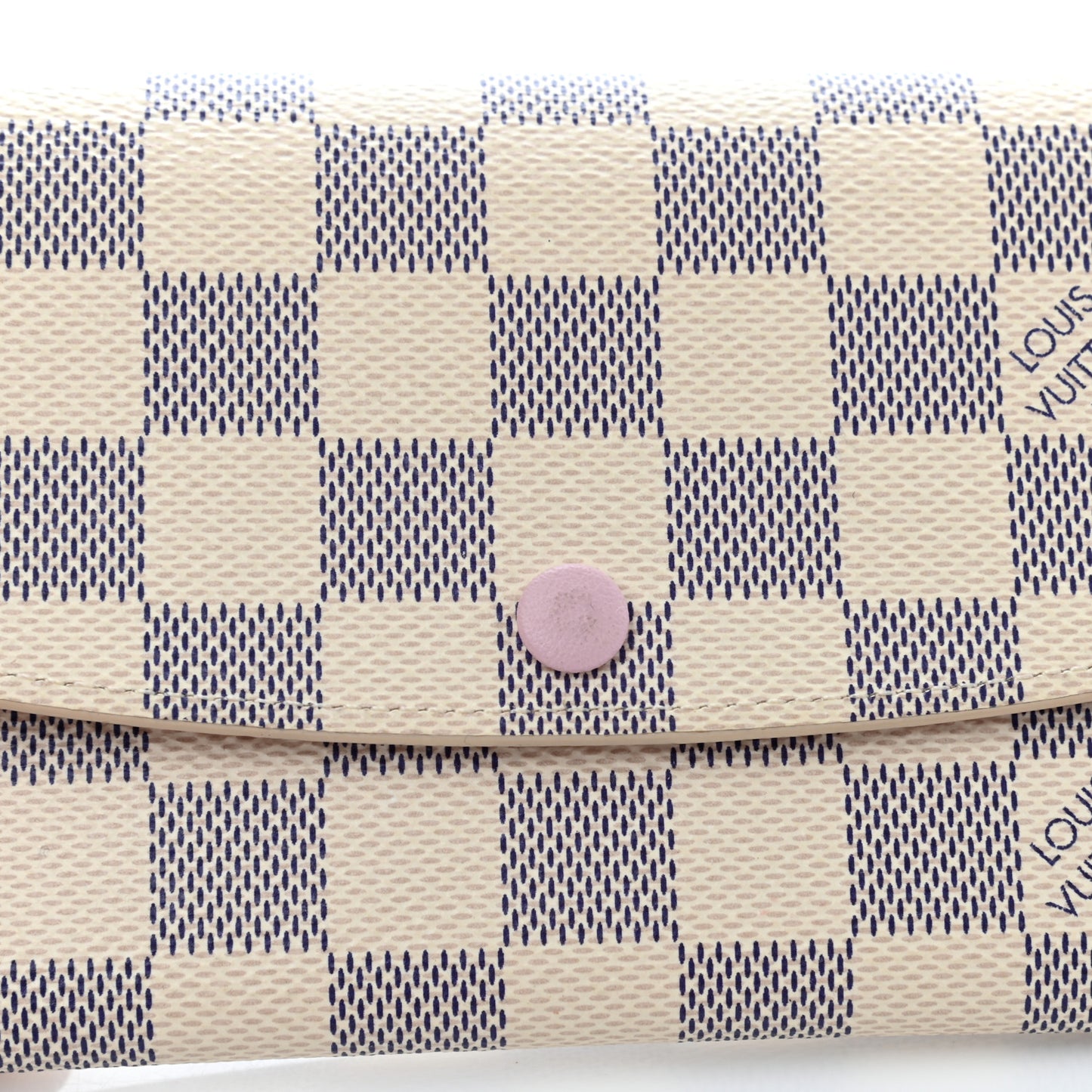 Damier Azur Emilie Wallet Rose Ballerine