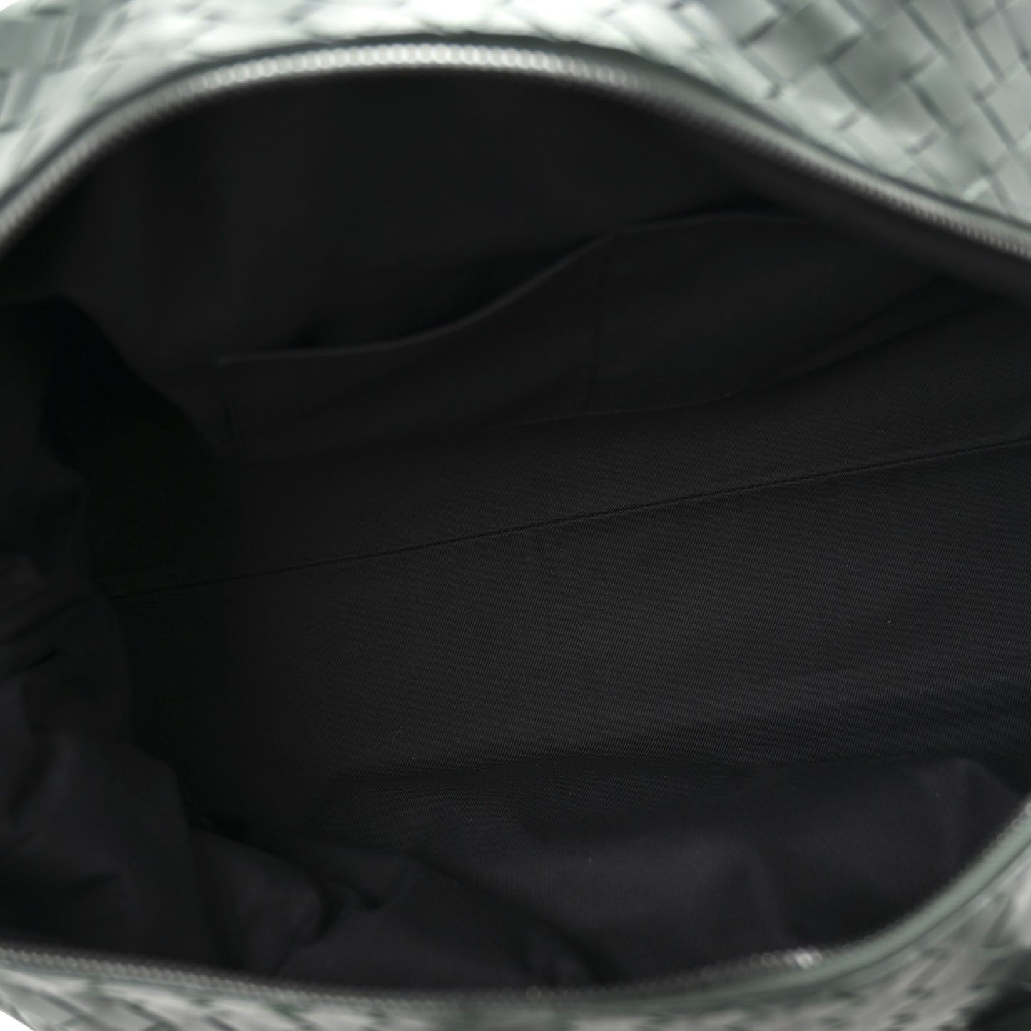 Nappa Intrecciato Travel Duffel Bag Raintree