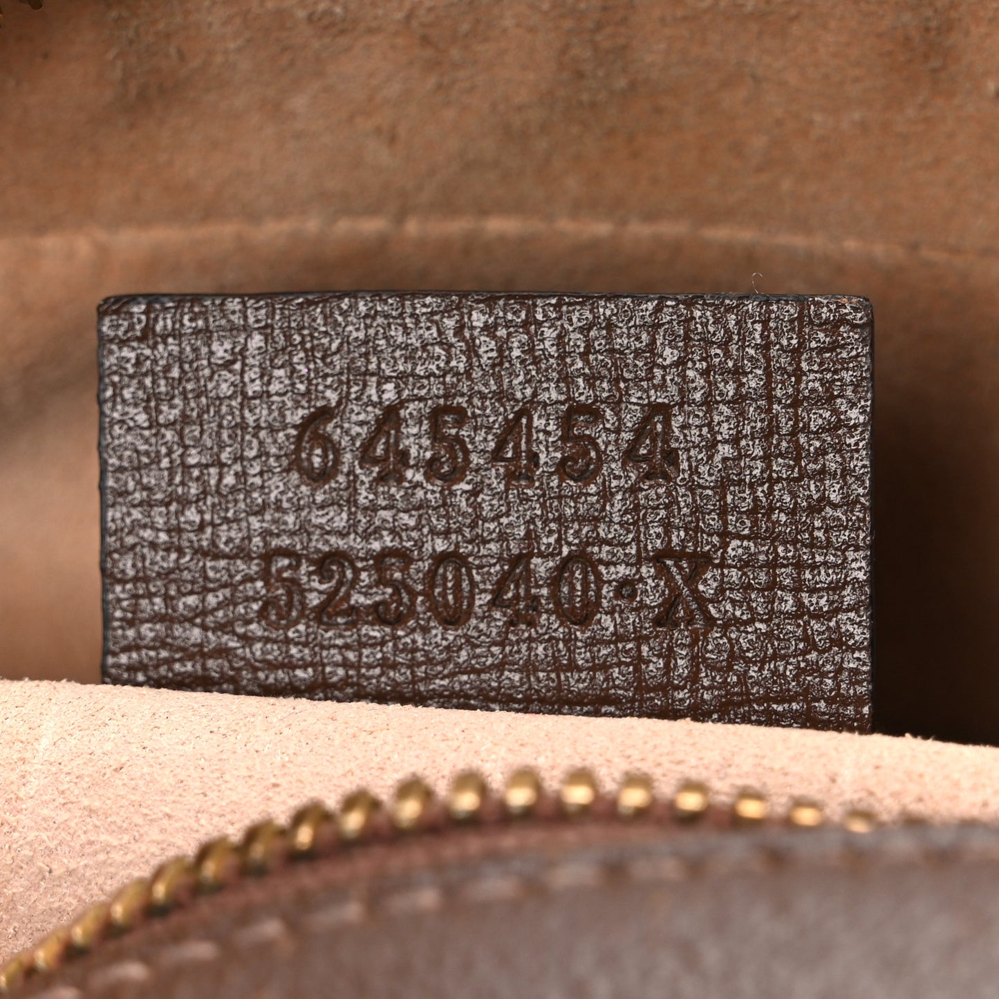 GG Supreme Monogram Small Horsebit 1955 Shoulder Bag Beige Brown Sugar
