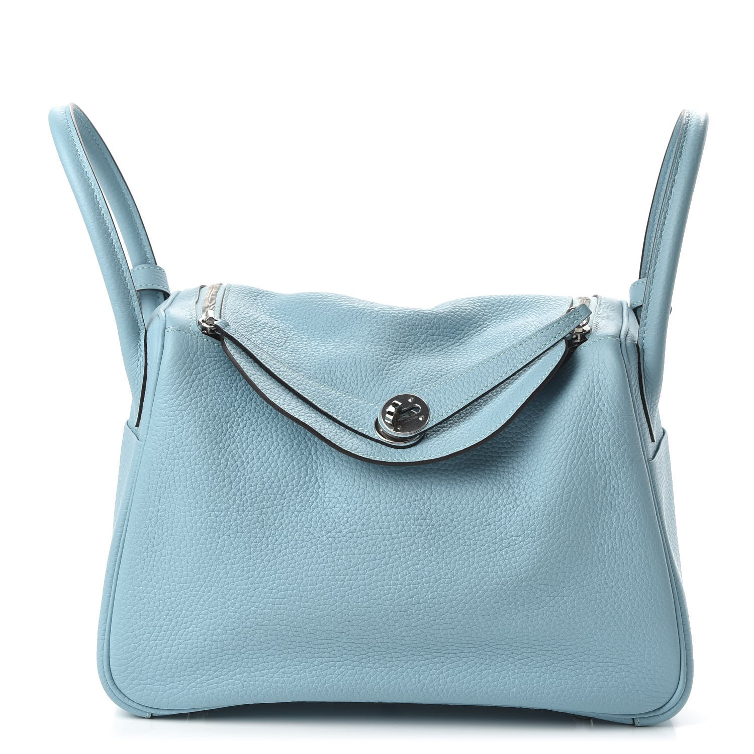 Hermes Taurillon Clemence Lindy 30 Bleu Atoll 1 of 9