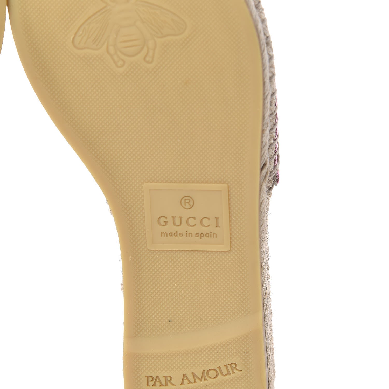Gucci Metallic Nappa Matelasse GG Marmont Espadrille Slide Sandals 38 Rosa 9 of 11