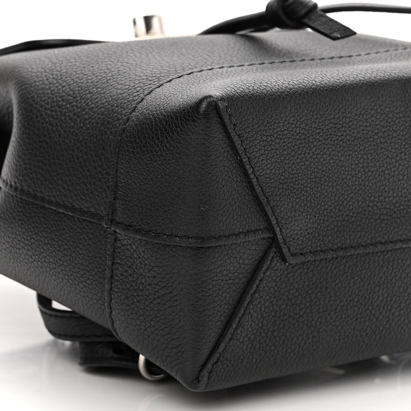 Calfskin Lockme Mini Backpack Black