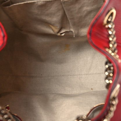 Gucci Pebbled Calfskin Medium Soho Chain Shoulder Bag Tabasco Red 5 of 12