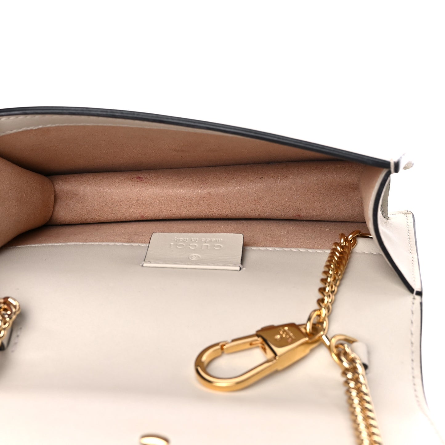 Calfskin Super Mini Sylvie Chain Shoulder Bag White