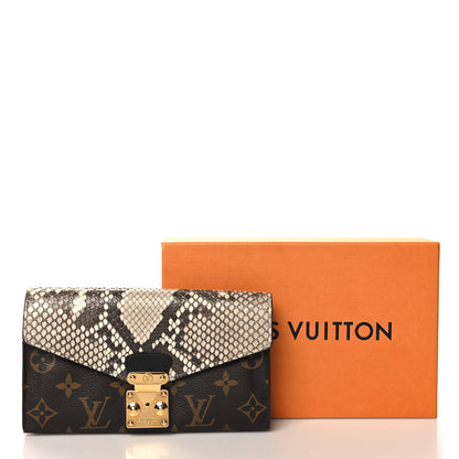 Louis Vuitton Snakeskin Monogram Pallas Wallet Black 8 of 8