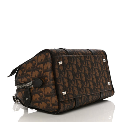 Christian Dior Monogram Trotter Romantique Boston Bag Brown 3 of 12