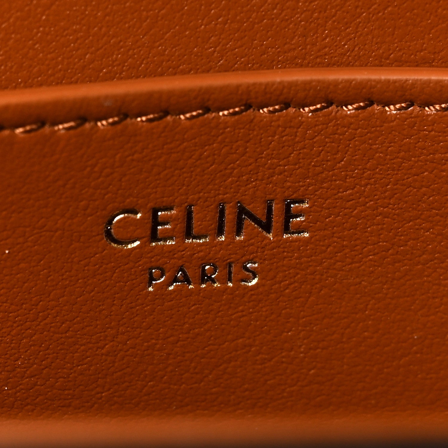 Celine Smooth Calfskin Tabou Clutch On Strap Tan 6 of 8