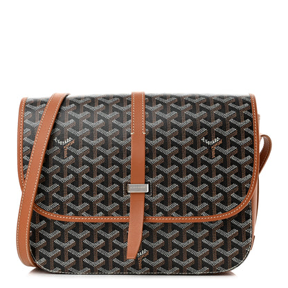 Goyard Goyardine Belvedere II MM Messenger Bag Black Gold 1 of 9