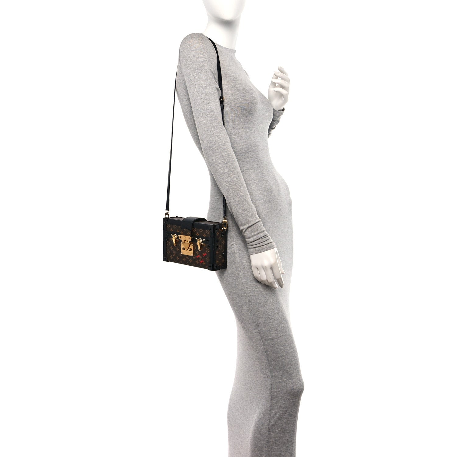 Louis Vuitton Monogram Petite Malle Black 2 of 9
