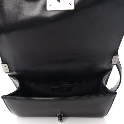 Chanel Lambskin Chevron Quilted Medium Boy Flap Black 5 of 10