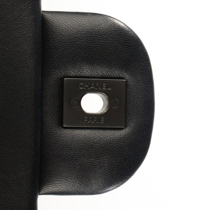 Chanel Lambskin Quilted Jumbo Double Flap So Black 5 of 9