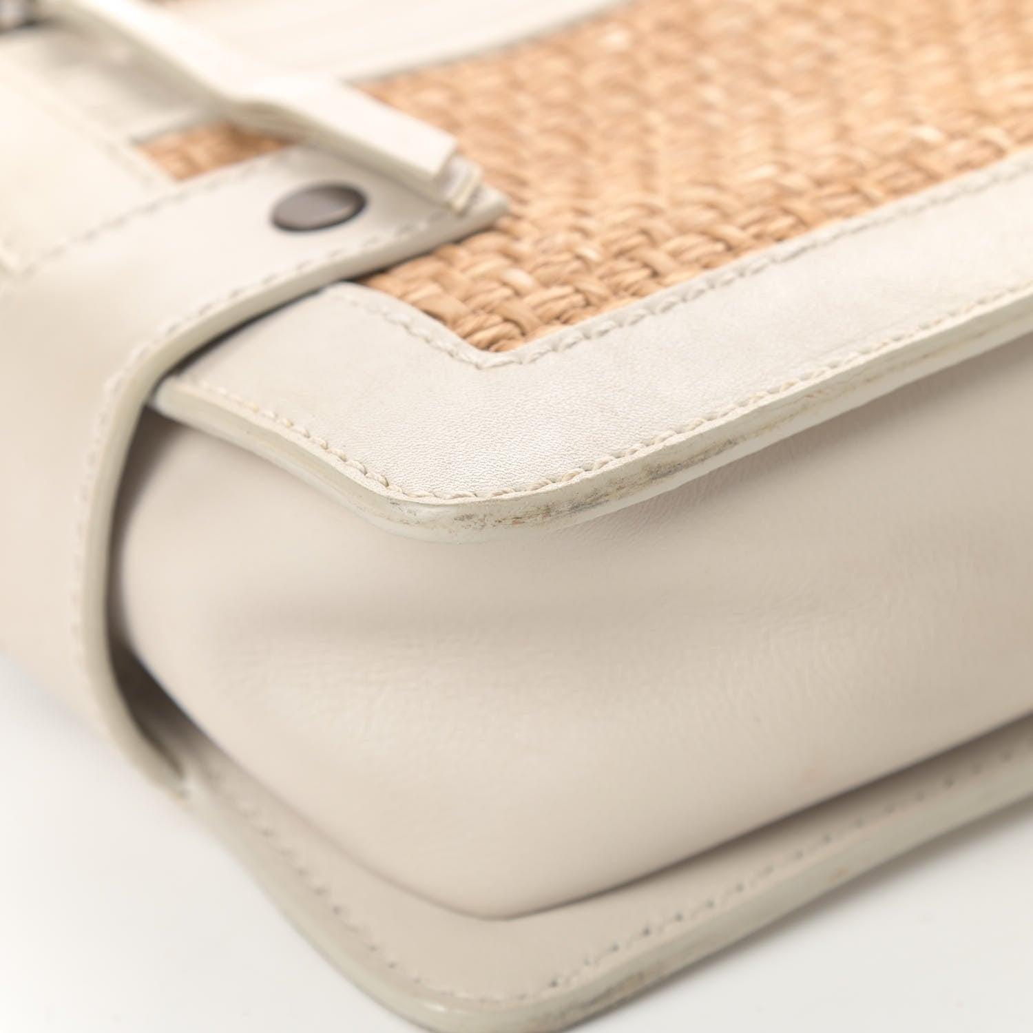 Lanvin Straw Shoulder Bag Beige 10 of 15