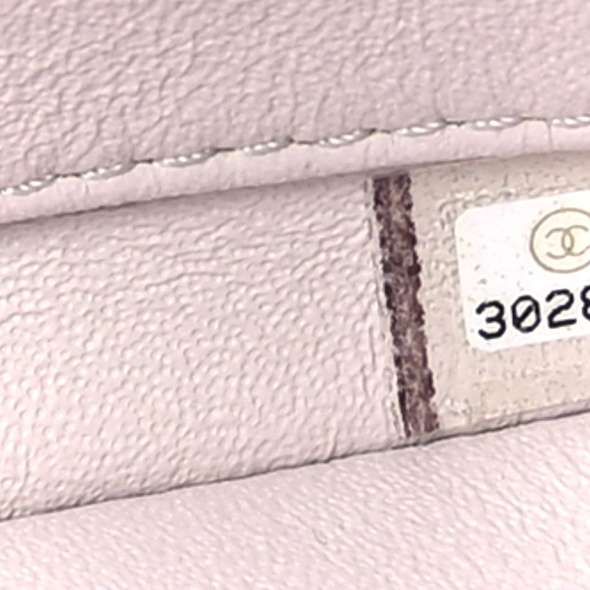 Lambskin Quilted Small Trendy CC Flap Dual Handle Bag Lilas Lilac