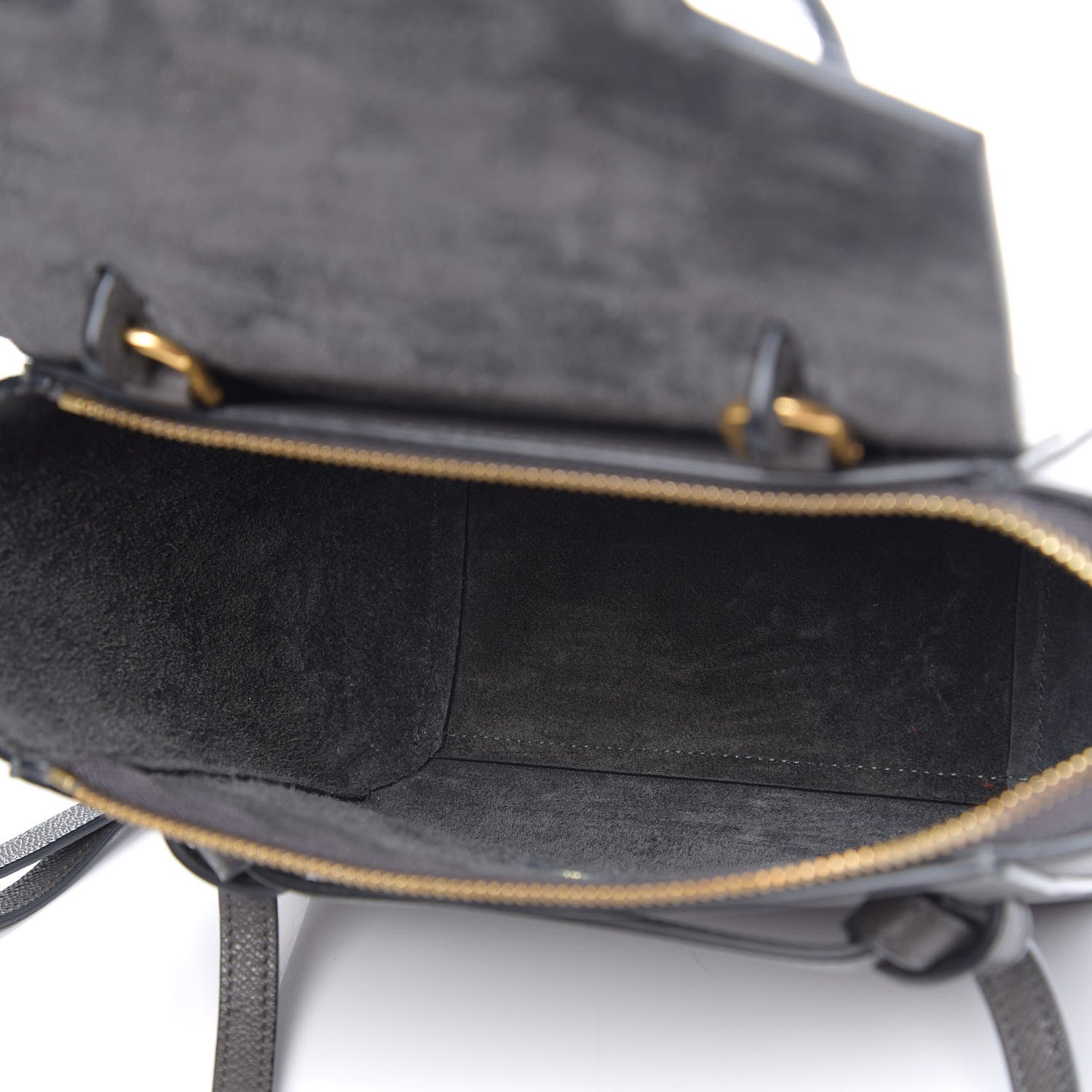 Celine Grained Calfskin Nano Belt Bag Grey 4 of 9