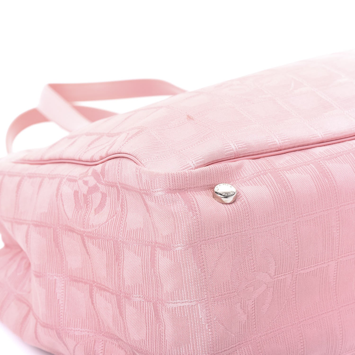 Chanel Nylon Medium Travel Tote Pink 7 of 12