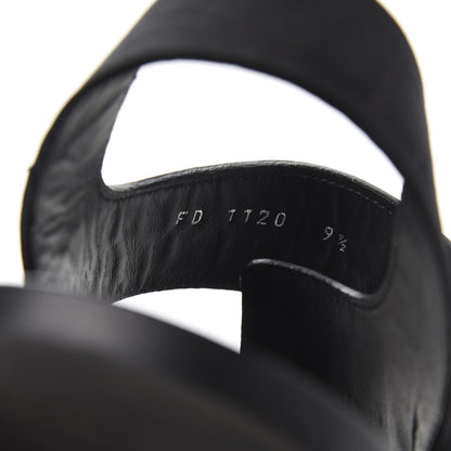 Louis Vuitton Nubuck Crocodile Embossed Mens Sandals 9.5 Black 8 of 9